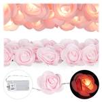 Guirlandes lumineuse de roses Rose clair - Translucide