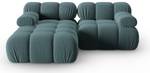 modulares Ecksofa BELLIS 3 Sitzplätze Hochglanz Petrol