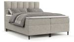 Premium Boxspringbett Ombre Beige - Grau - Breite: 160 cm