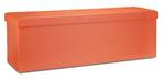 Faltbare Sitzbank aus Kunstleder Orange