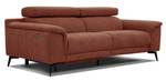 Relaxsofa Fiero 3-Sitzer Dunkelorange