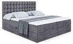 Boxspringbett - VIONE Schiefergrau - Breite: 140 cm - H3