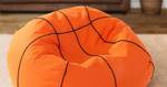 Basketball Gaming Sitzsack 90cm - 250L Orange - 90 x 90 x 90 cm