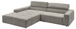 Ecksofa RENO Grau - Armlehne davorstehend links - Ecke davorstehend links