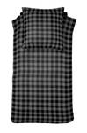 Bettbezug - Flanell - 135x200cm - Grau Grau - Textil - 135 x 8 x 200 cm