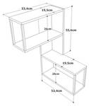 Regal Dperan Braun - Holzwerkstoff - 20 x 86 x 54 cm