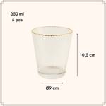 Wassergläser 6er Set 2707231 Glas - 9 x 11 x 9 cm