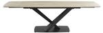 Table extensible MALATA Noir - Verre - 90 x 76 x 260 cm