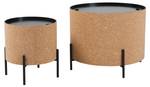 Couchtische Cork 2er Set Braun - Holzwerkstoff - 63 x 48 x 63 cm