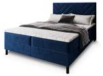 Boxspringbett ROKIS Blau - Breite: 180 cm