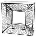 Quadratische Konsole Glasplatte