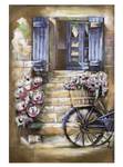 Metallbild Romantische Idylle Blau - Metall - 60 x 90 x 6 cm