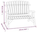 Banc de jardin 3028556-5 Bois