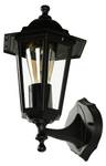 Wandlampe PARIS Schwarz - 22 x 36 cm