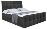 Boxspringbett BRUGO-Z Schwarz - Breite: 180 cm - H3