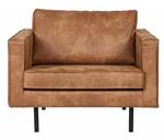 RODEO - Fauteuil en cuir cognac Marron - Cuivre - Marron chevreuil - Orange