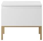 Table de chevet BEMMI Blanc - Bois manufacturé - 8 x 42 x 32 cm