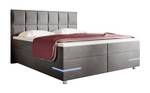 Boxspringbett Lea Grau - Breite: 180 cm - H2