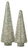 Weihnachtsbaum BGWS Braun - Grau - Silber - Glas - 14 x 39 x 14 cm