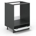 Meuble pour four Fame-Line 35539 Anthracite - Blanc brillant