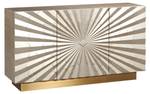 Sideboard STILIG SB150 3D Gold - Holzwerkstoff - Kunststoff - 150 x 82 x 40 cm