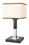 Lampe de table CALI Marron - Métal - Textile - 20 x 37 x 20 cm
