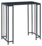 Set 2 de tables consoles gigognes Ørsta Noir - Bois manufacturé - Métal - 100 x 80 x 30 cm