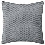 Coussin décoratif OTTO, 38 x 38 cm Gris - Fibres naturelles - 38 x 2 x 38 cm