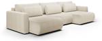 Ecksofa Krewitz U Beige