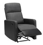 Fauteuil relax LOVA Gris - Bois massif - 64 x 102 x 95 cm