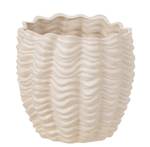 Cache pot en céramique coquillage beige Beige - Keramik - Ton - 21 x 21 x 21 cm