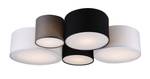 Deckenlampe groß mehrflammig 90cm Schwarz - Grau - Weiß - Textil - 90 x 21 x 70 cm