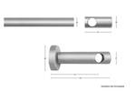 Gardinenstange Pandri 1 lfg. Weiß - Breite: 340 cm