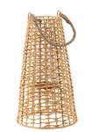 Lanterne Anaïs Braun - Holzwerkstoff - Rattan - 25 x 43 x 25 cm