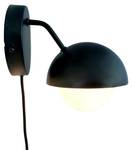 Wandlampe Rose Schwarz