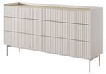 Kommode Niklaus 153 6S Beige - Holzwerkstoff - 153 x 83 x 38 cm