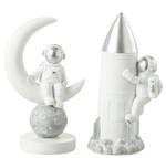 2er Set Astronaut Figuren Mond Spardose