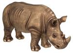 Statue RHINOCEROS Gold - Naturfaser - 32 x 45 x 86 cm