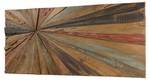 Décoration murale rectangulaire Marron - Bois massif - 5 x 45 x 100 cm