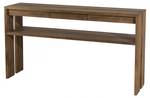 Konsole mit 3 Schubladen Teak Braun - Massivholz - 35 x 78 x 140 cm