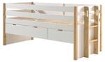 Hochbett MAGRIT LB005 Beige - Massivholz - Holzart/Dekor - 98 x 100 x 219 cm