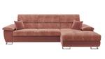 Ecksofa Cotere Mini Premium Rosé - Ecke davorstehend rechts