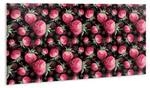 Selbstklebendes Wandpaneel Erdbeeren Pink - Kunststoff - 100 x 50 x 50 cm