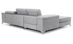 Ecksofa RICA Grau - Ecke davorstehend links