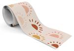 Tapetenbordüre für Kinder SONNE Boho Beige - Braun - Orange - Papier - Textil - 10 x 300 x 300 cm