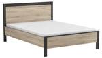 Ehebett Colorado Braun - Holzwerkstoff - 198 x 97 x 198 cm