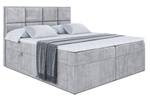 Boxspringbett GALMA Hellgrau - Breite: 120 cm - H3