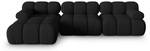 modulares Ecksofa BELLIS 4 Sitzplätze Schwarz