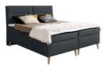 Boxspringbett Doppelbett Scarlett Grau - Tiefe: 140 cm