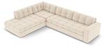 Ecksofa JUSTIN 5 Sitzplätze Beige